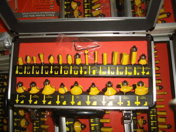 O bocado do router do TCT das peças 24PCS da máquina do router da mão de TC-024A ajustou-se para o Woodworking