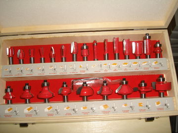 O bocado do router do TCT das peças 24PCS da máquina do router da mão de TC-024A ajustou-se para o Woodworking