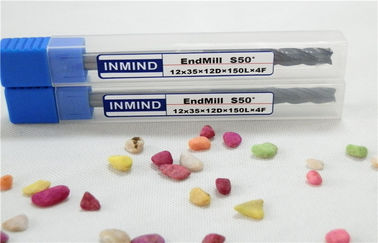 Moinhos de extremidade longos da flauta de Mirco da ferramenta de corte do carboneto do CNC do revestimento para de aço inoxidável