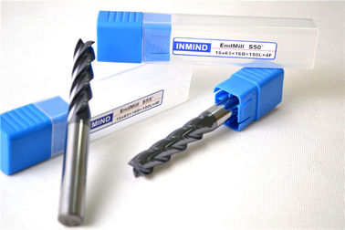 A flauta longa contínua do moinho de extremidade HRC50 do quadrado do carboneto de Mirco com TiAlN revestiu para a trituração do CNC
