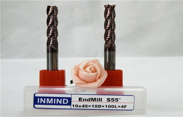 Ferramentas de corte de trituração quadradas do carboneto Titanium longo do moinho de extremidade do alcance para o aço moderado