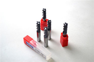 Padrão do moinho de extremidade do quadrado do carboneto de tungstênio com ângulo de hélice 45° para o corte de alta velocidade