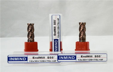 Quatro moinhos de extremidade contínuos Endmill liso do carboneto do alcance longo da flauta com elevado desempenho