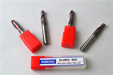 Cortador da elevada precisão dos moinhos de extremidade do carboneto de tungstênio da ferramenta do CNC do elevado desempenho HRC60
