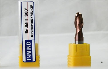 Moinho de extremidade do nariz da bola do CNC de 2 flautas com carboneto contínuo Rod para de aço/de aço inoxidável
