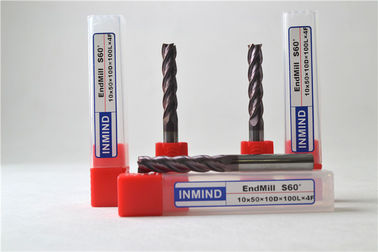 Moinho de extremidade quadrado liso do cortador de trituração da elevada precisão do endmill de quatro flautas