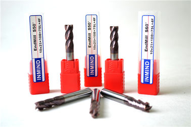 Moinho de extremidade quadrado liso do cortador de trituração da elevada precisão do endmill de quatro flautas