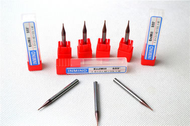 Dois cortador do tamanho HRC55 dos moinhos de extremidade da flauta HRC60 micro micro, 0.3mm a 0.9mm