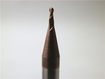 Moinhos de extremidade Tialn do carboneto contínuo feito sob encomenda os micro revestiram o nariz Endmill 0.3um da bola