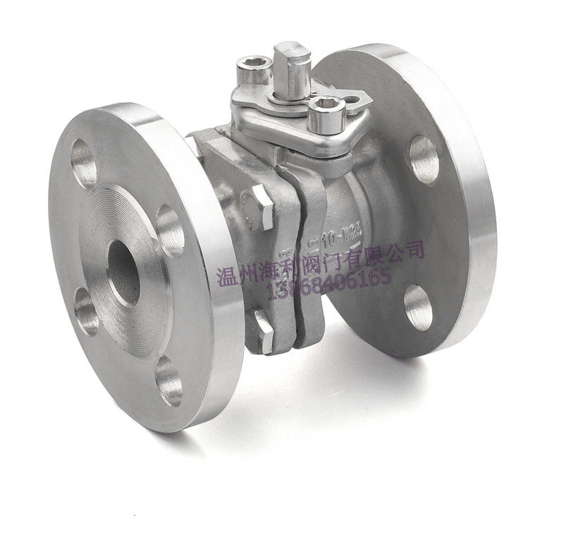 Válvula de bola 2PC de aço inoxidável, extremidade da flange, almofada de montagem direta, 150LB/300LB, PN16-40