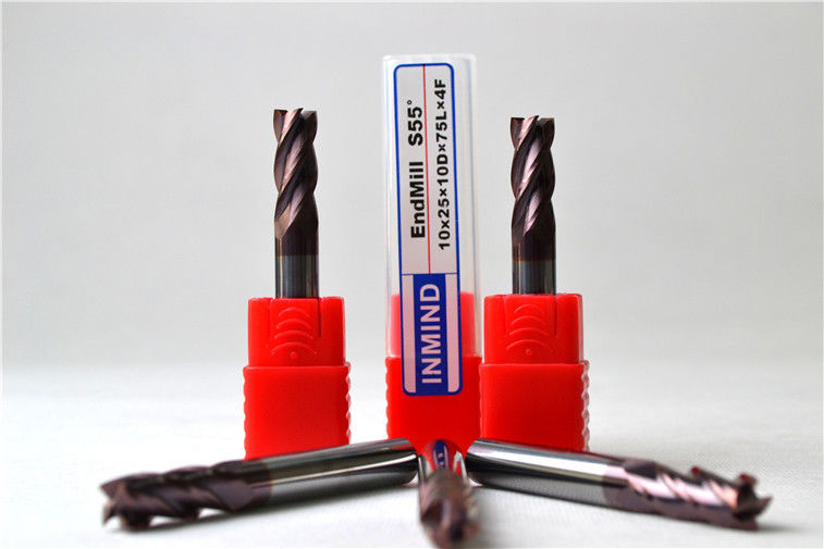 Flauta do moinho de extremidade 4 do quadrado do carboneto de tungstênio/cortador feitos sob encomenda 0.5um do moinho extremidade do entalhe - 0.6um