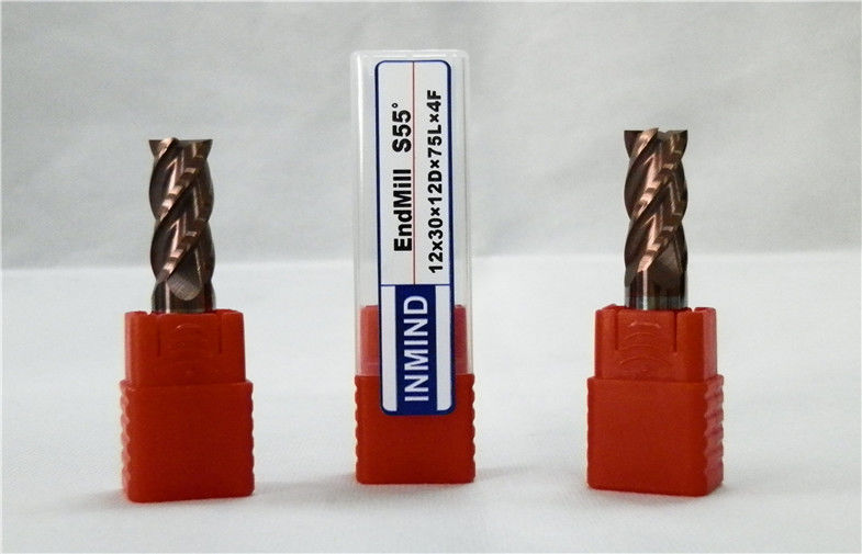 Quatro moinhos de extremidade contínuos Endmill liso do carboneto do alcance longo da flauta com elevado desempenho