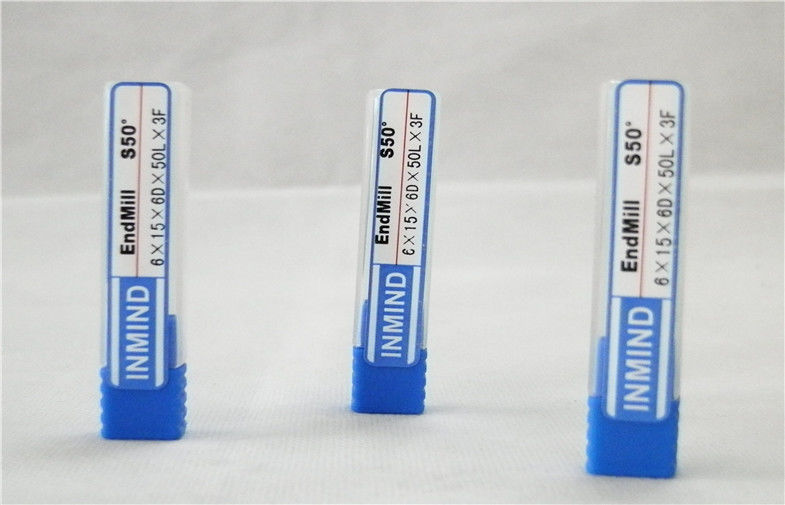 Ferramentas de corte revestidas afiladas CNC do carboneto de TiAlN do moinho de extremidade do nariz da bola para o cobre
